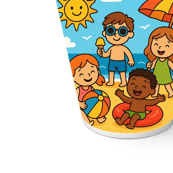 Copo de Papel Aniversário Festa Verão Divertido - Imagem 5