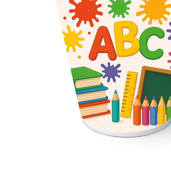 Copo de Papel Aniversário Festa Volta às Aulas - Imagem 5