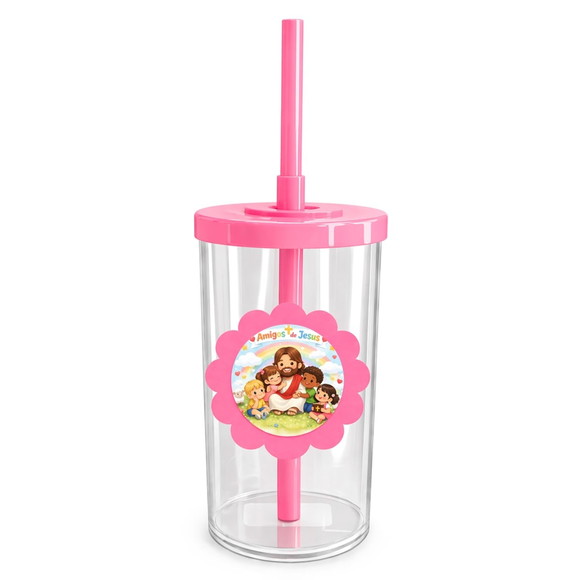 Copo Short Drink Flor Personalizado Amigos de Jesus