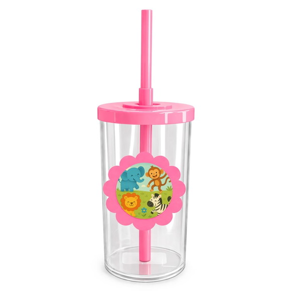 Copo Short Drink Flor Personalizado Animais Divertidos