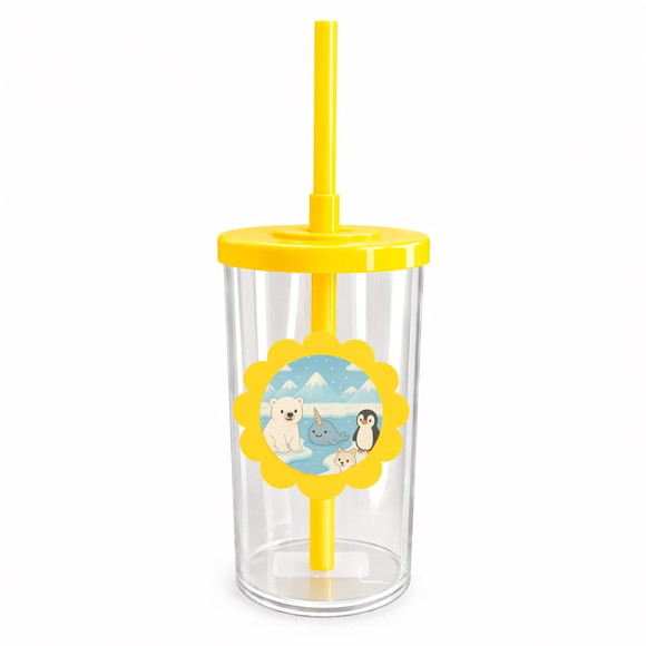 Copo Short Drink Flor Personalizado Animais do Ártico - Imagem 5
