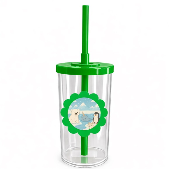 Copo Short Drink Flor Personalizado Animais do Ártico - Imagem 4