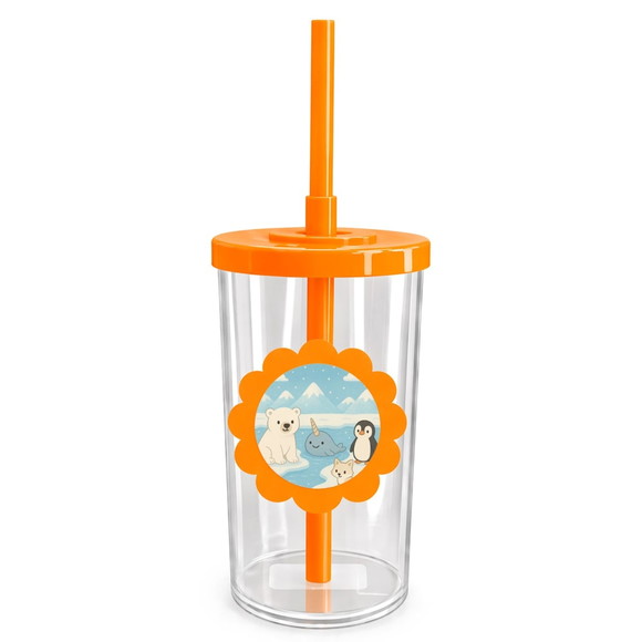 Copo Short Drink Flor Personalizado Animais do Ártico - Imagem 3