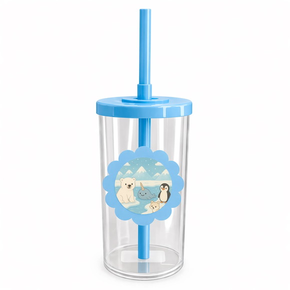Copo Short Drink Flor Personalizado Animais do Ártico - Imagem 2