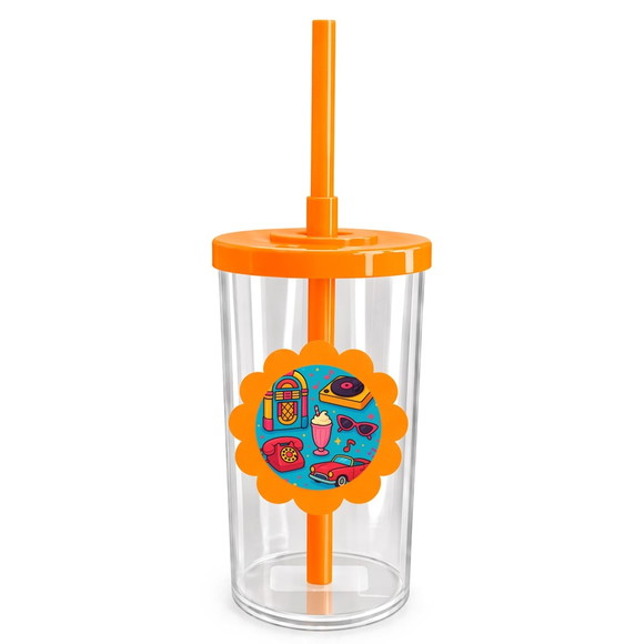Copo Short Drink Flor Personalizado Anos 50 - Imagem 3