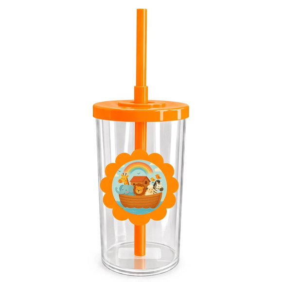 Copo Short Drink Flor Personalizado Arca de Noé - Imagem 3