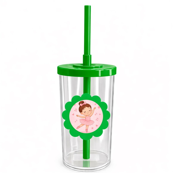 Copo Short Drink Flor Personalizado Bailarina - Imagem 4