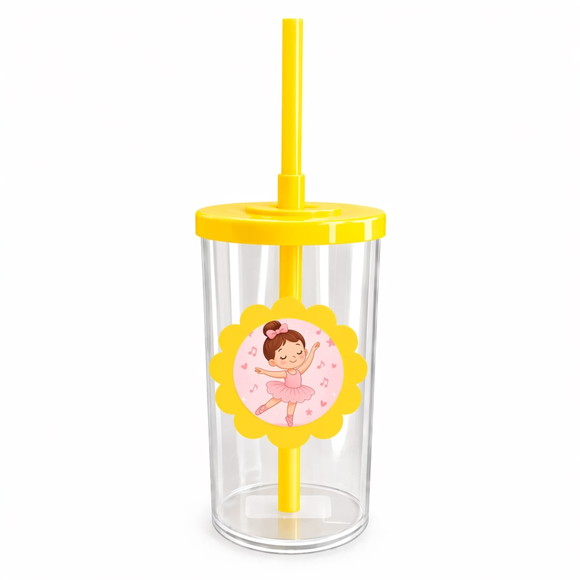 Copo Short Drink Flor Personalizado Bailarina - Imagem 5