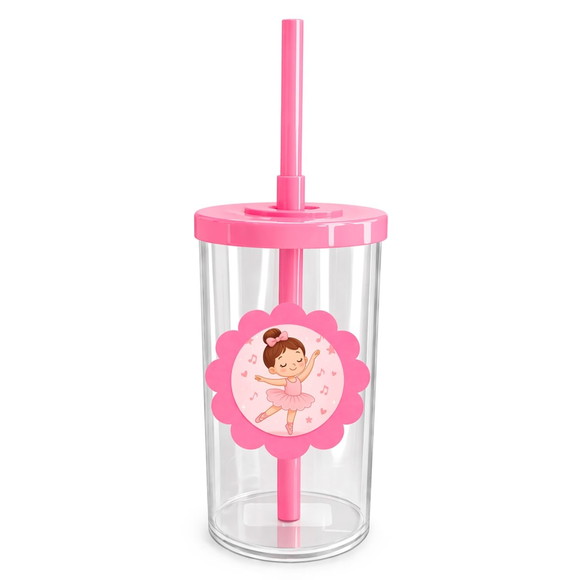 Copo Short Drink Flor Personalizado Bailarina