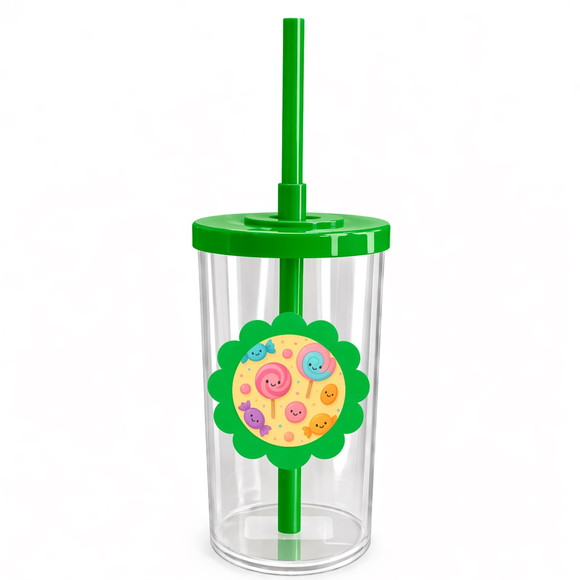 Copo Short Drink Flor Personalizado Balas e Pirulitos - Imagem 4