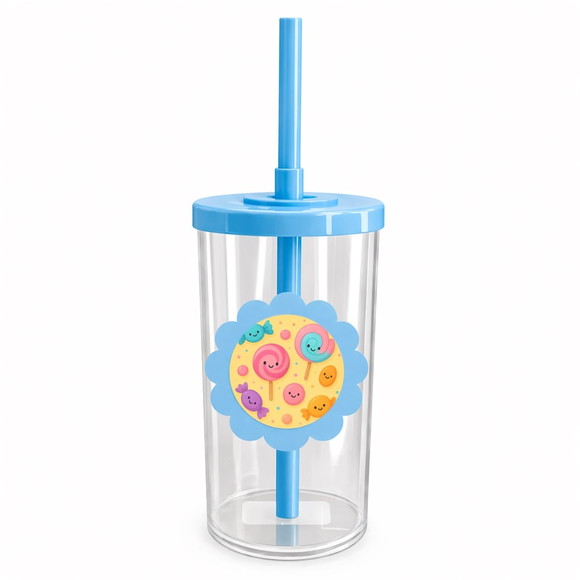 Copo Short Drink Flor Personalizado Balas e Pirulitos - Imagem 2