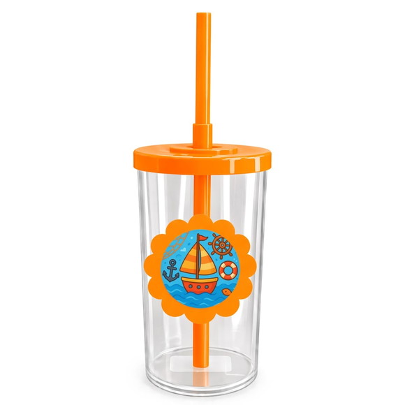 Copo Short Drink Flor Personalizado Barquinho - Imagem 3