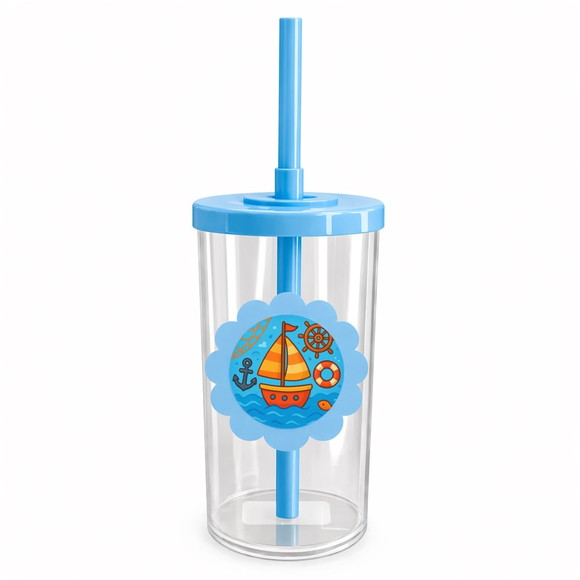 Copo Short Drink Flor Personalizado Barquinho - Imagem 2