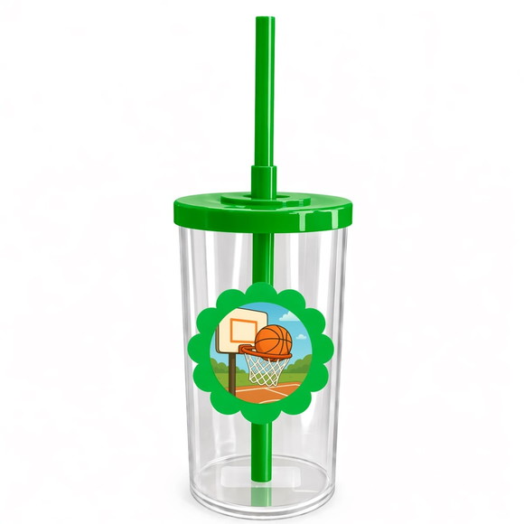 Copo Short Drink Flor Personalizado Basquete - Imagem 4