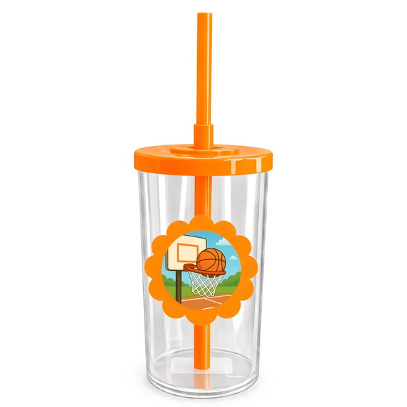 Copo Short Drink Flor Personalizado Basquete - Imagem 3