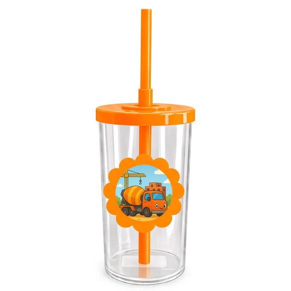 Copo Short Drink Flor Personalizado Betoneira - Imagem 3