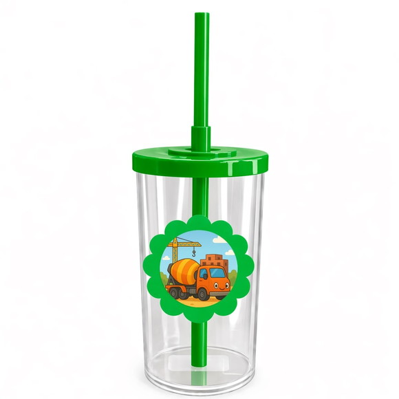 Copo Short Drink Flor Personalizado Betoneira - Imagem 4