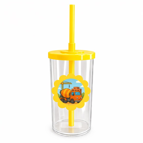 Copo Short Drink Flor Personalizado Betoneira - Imagem 5