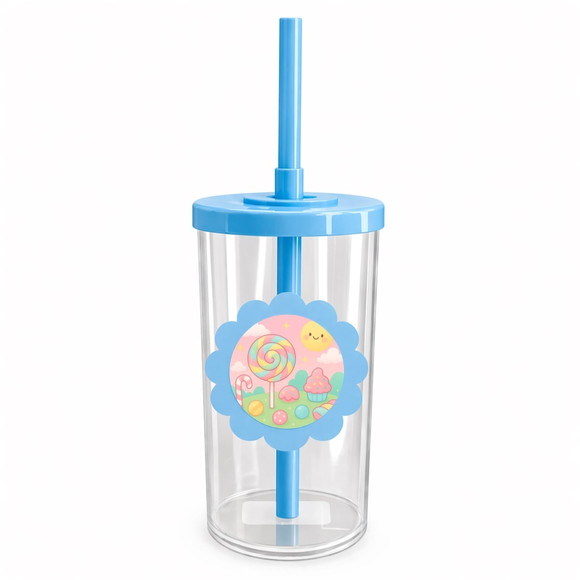Copo Short Drink Flor Personalizado Candy Color - Imagem 2