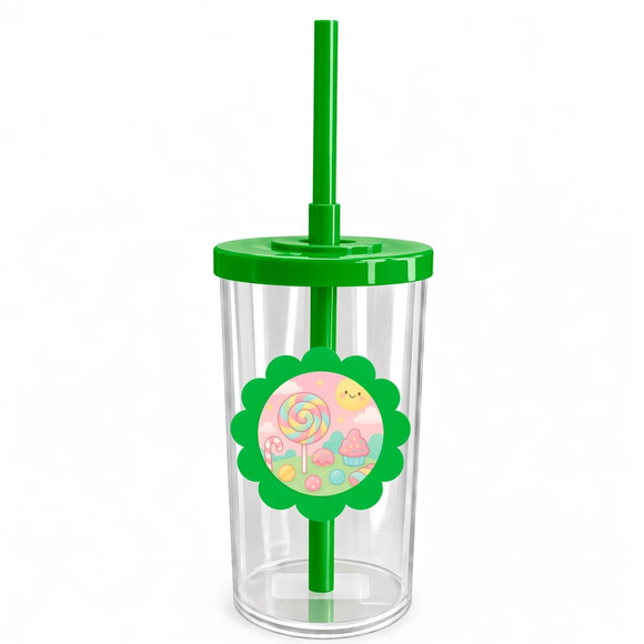 Copo Short Drink Flor Personalizado Candy Color - Imagem 4
