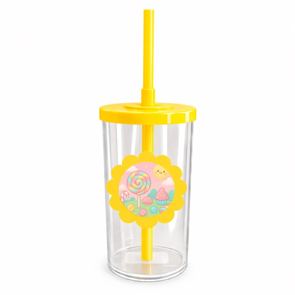 Copo Short Drink Flor Personalizado Candy Color - Imagem 5