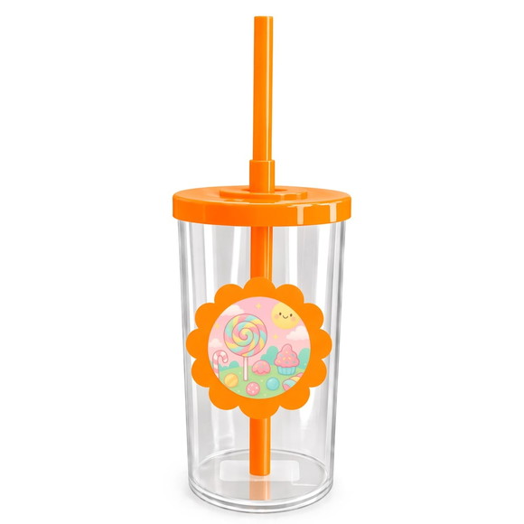 Copo Short Drink Flor Personalizado Candy Color - Imagem 3