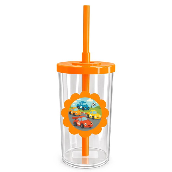 Copo Short Drink Flor Personalizado Carros de Corridas - Imagem 3