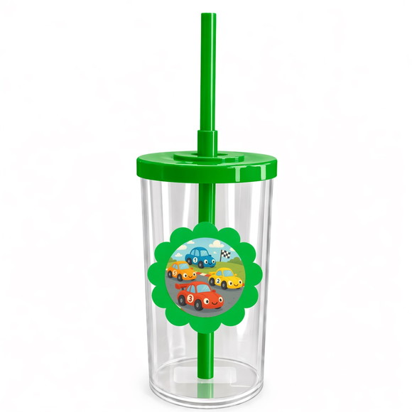 Copo Short Drink Flor Personalizado Carros de Corridas - Imagem 4