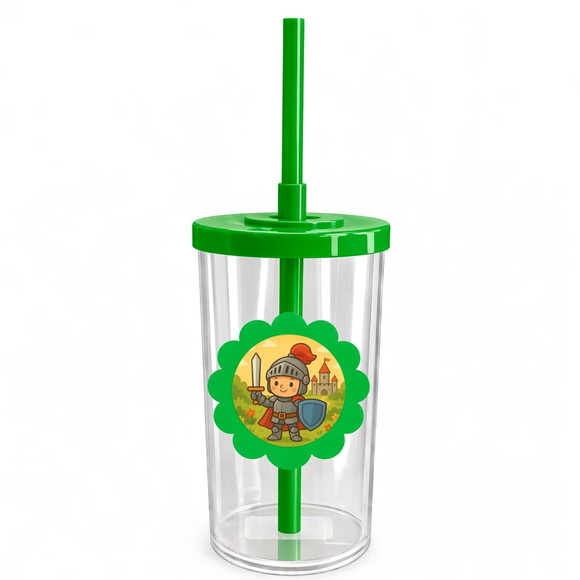 Copo Short Drink Flor Personalizado Cavaleiro Medieval - Imagem 4