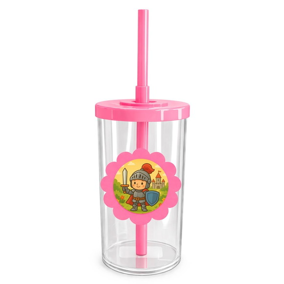 Copo Short Drink Flor Personalizado Cavaleiro Medieval