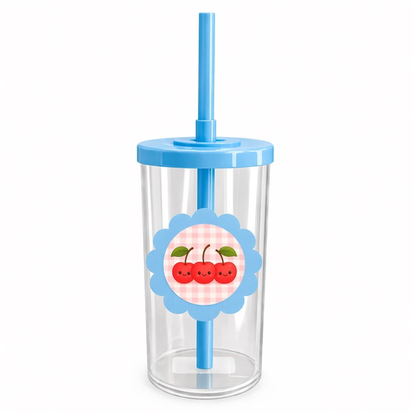 Copo Short Drink Flor Personalizado Cerejinha - Imagem 2