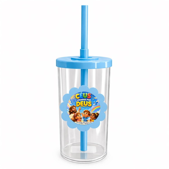 Copo Short Drink Flor Personalizado Céus Criados Por Deus - Imagem 2