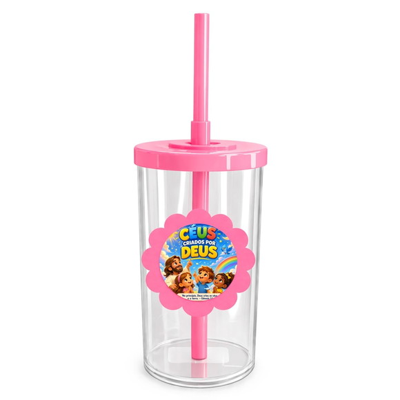 Copo Short Drink Flor Personalizado Céus Criados Por Deus