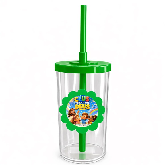 Copo Short Drink Flor Personalizado Céus Criados Por Deus - Imagem 4