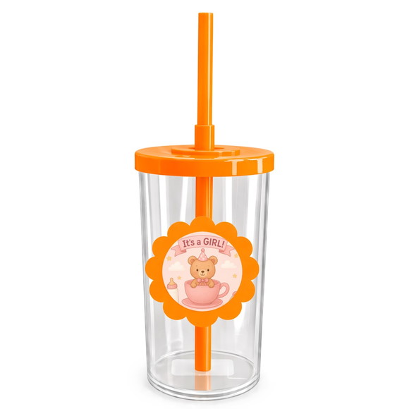 Copo Short Drink Flor Personalizado Chá de Bebê Menina - Imagem 3