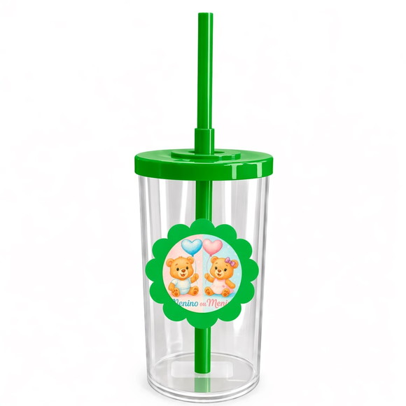 Copo Short Drink Flor Personalizado Chá de Revelação - Imagem 4
