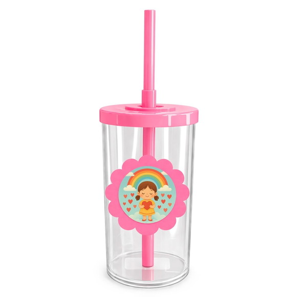 Copo Short Drink Flor Personalizado Chuva de Amor
