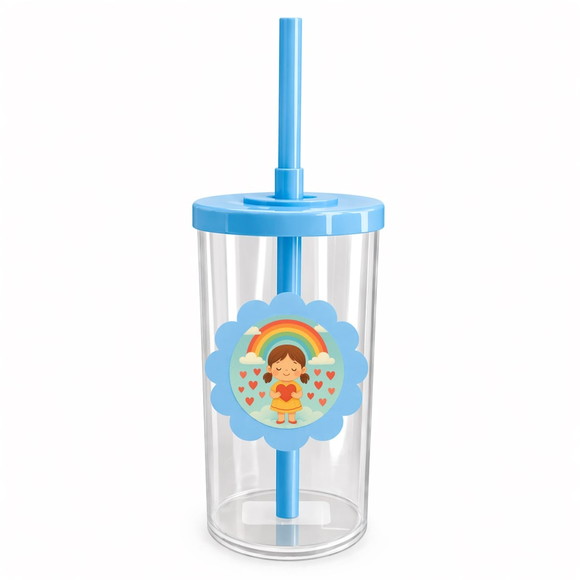Copo Short Drink Flor Personalizado Chuva de Amor - Imagem 2