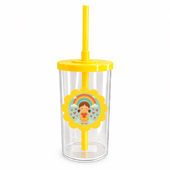 Copo Short Drink Flor Personalizado Chuva de Amor - Imagem 5