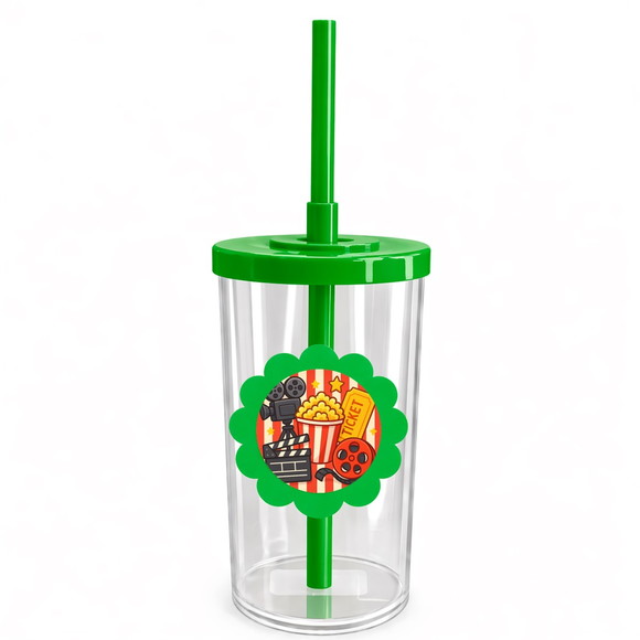 Copo Short Drink Flor Personalizado Cinema - Imagem 4