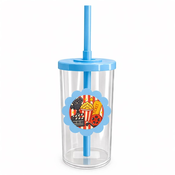 Copo Short Drink Flor Personalizado Cinema - Imagem 2