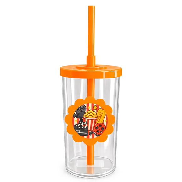 Copo Short Drink Flor Personalizado Cinema - Imagem 3
