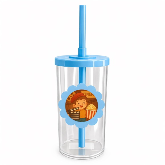 Copo Short Drink Flor Personalizado Cinema Antigo - Imagem 2