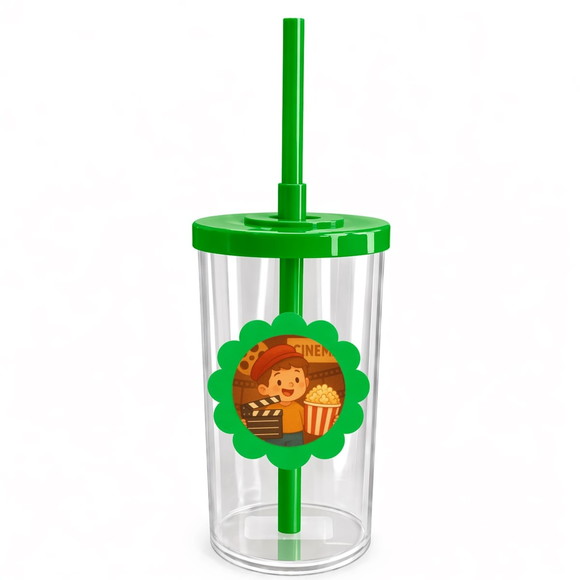 Copo Short Drink Flor Personalizado Cinema Antigo - Imagem 4