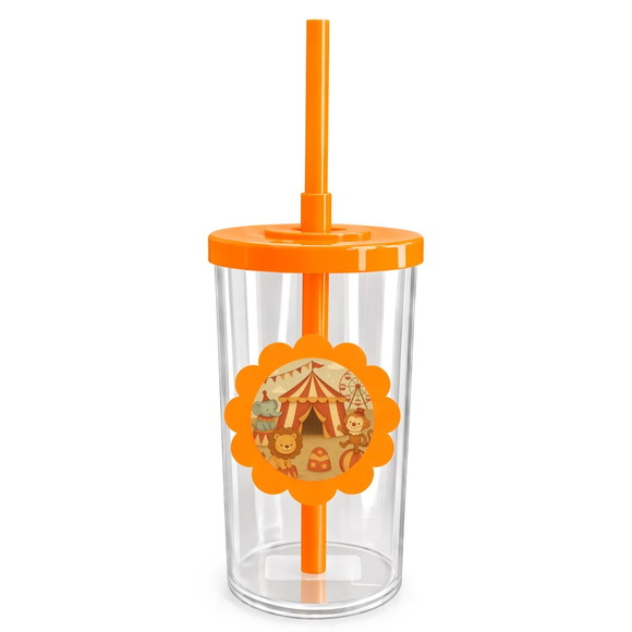 Copo Short Drink Flor Personalizado Circo Vintage - Imagem 3