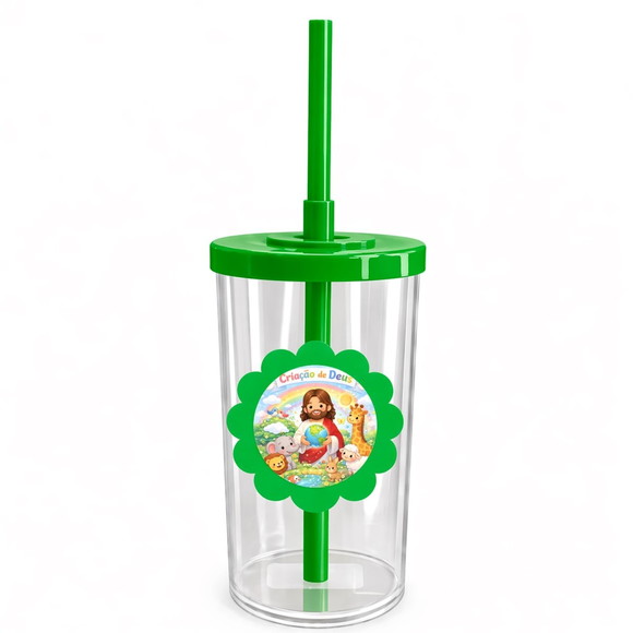 Copo Short Drink Flor Personalizado Criação de Deus - Imagem 4