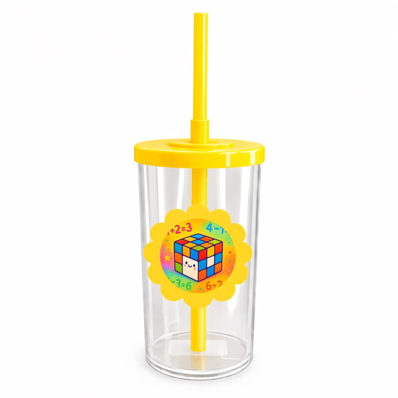 Copo Short Drink Flor Personalizado Cubo Mágico - Imagem 5
