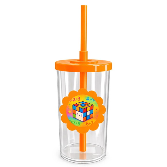 Copo Short Drink Flor Personalizado Cubo Mágico - Imagem 3