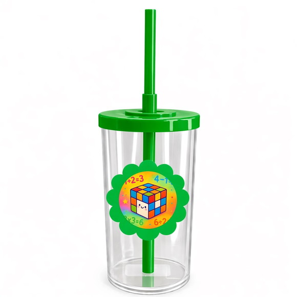 Copo Short Drink Flor Personalizado Cubo Mágico - Imagem 4