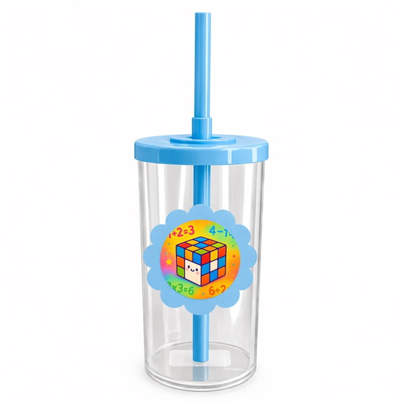 Copo Short Drink Flor Personalizado Cubo Mágico - Imagem 2